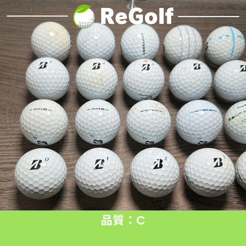 【中古】 ロストボール ブリヂストン ツアーB TOUR B XS ホワイト 2020年モデル 20球 Cランク ゴルフボール リゴルフ
